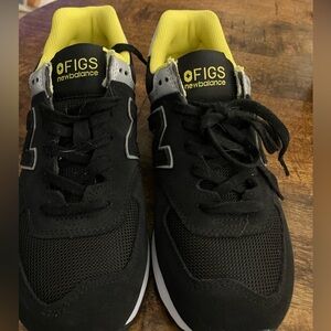 New Balance Black Sneakers with Yellow Interior